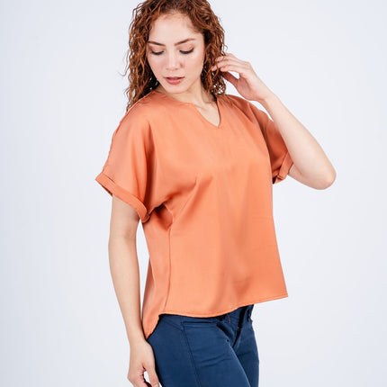 Blusa Shari - Ladrillo - Tienda Nébula