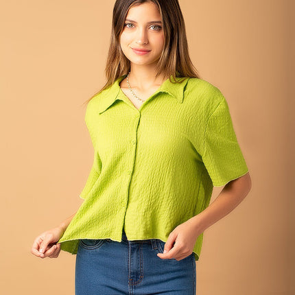 Blusa Yanixa - Verde Limo - Tienda Nébula