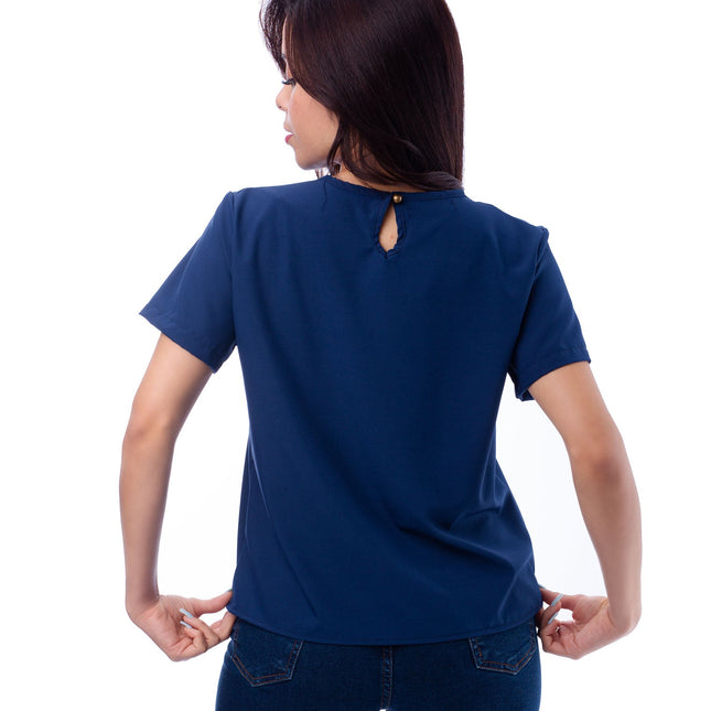 Blusa Zibelle - Azul Acero - Tienda Nébula