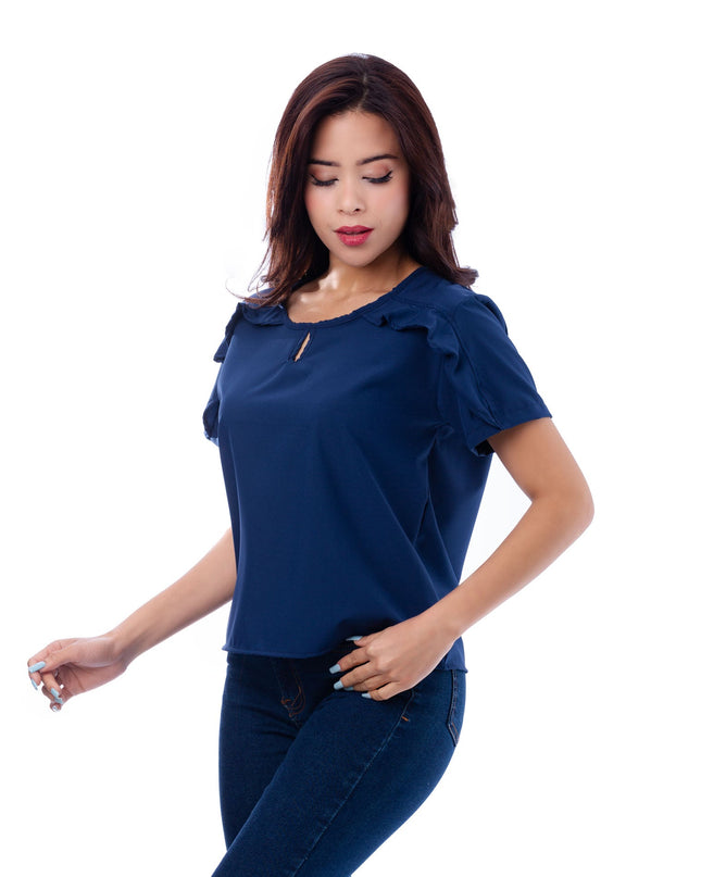Blusa Zibelle - Azul Acero - Tienda Nébula