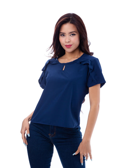 Blusa Zibelle - Azul Acero - Tienda Nébula