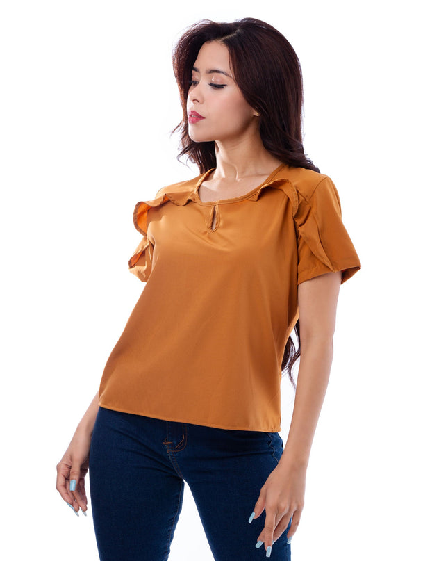 Blusa Zibelle - Camel - Tienda Nébula