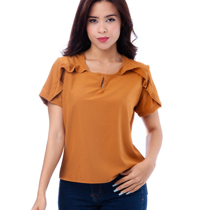 Blusa Zibelle - Camel - Tienda Nébula