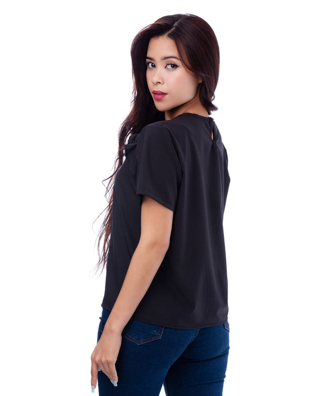 Blusa Zibelle - Negro - Tienda Nébula