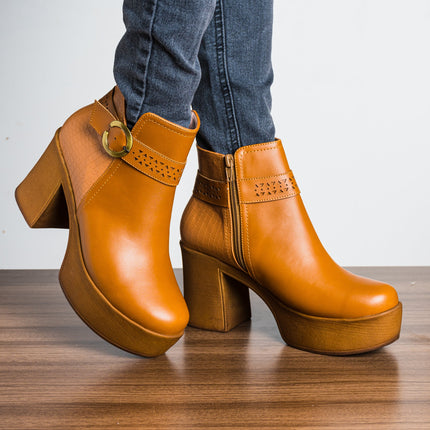 Botas Abbie - Camel - Tienda Nébula