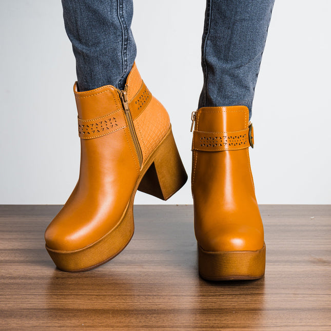 Botas Abbie - Camel - Tienda Nébula