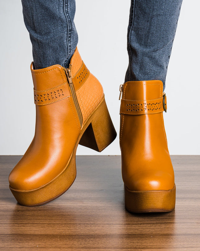Botas Abbie - Camel - Tienda Nébula