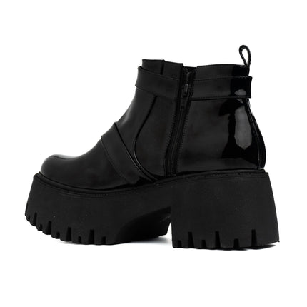 Botas Alicia - Negro Charol - Tienda Nébula