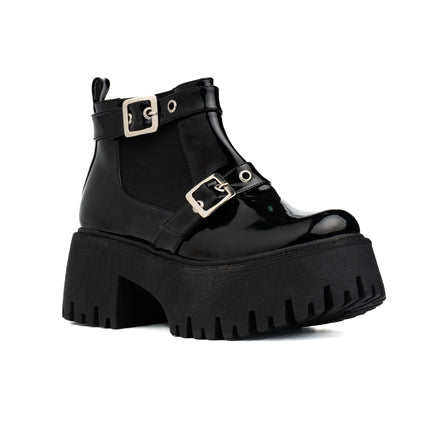 Botas Alicia - Negro Charol - Tienda Nébula