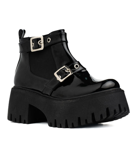 Botas Alicia - Negro Charol - Tienda Nébula
