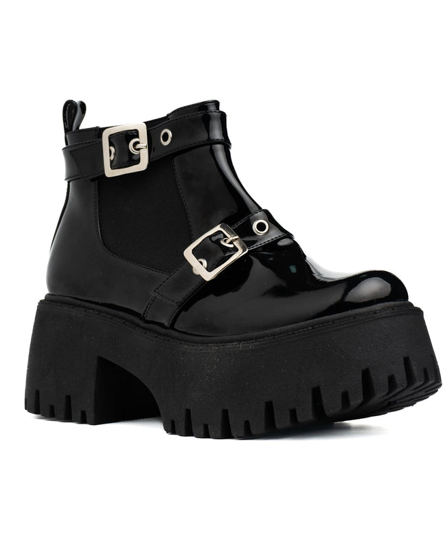 Botas Alicia - Negro Charol - Tienda Nébula