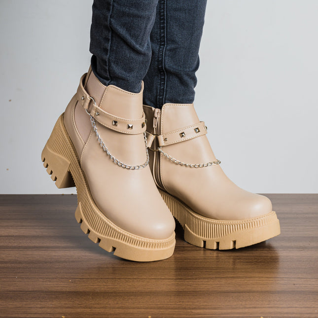 Botas Arisbeth - Beige - Tienda Nébula