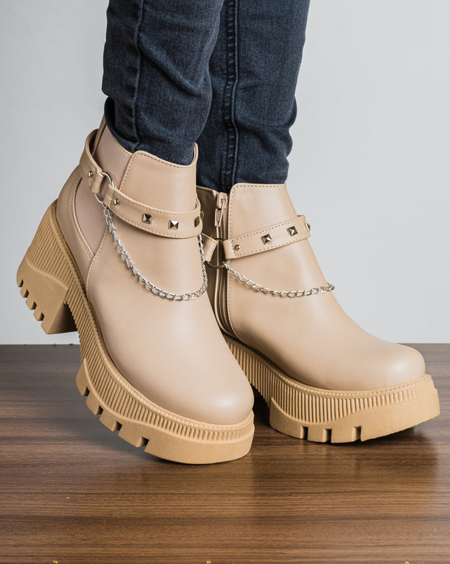 Botas Arisbeth - Beige - Tienda Nébula