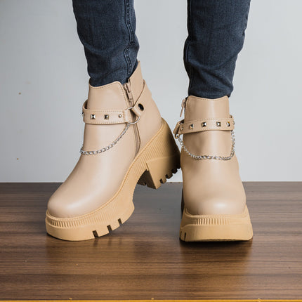 Botas Arisbeth - Beige - Tienda Nébula