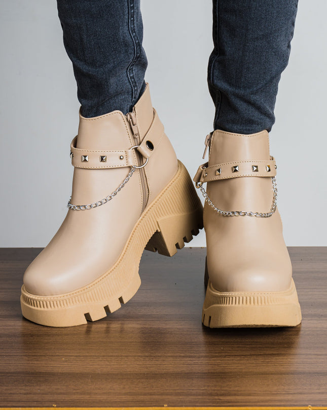 Botas Arisbeth - Beige - Tienda Nébula