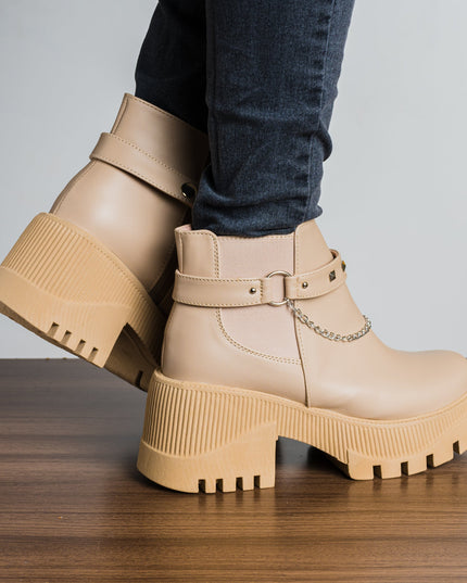 Botas Arisbeth - Beige - Tienda Nébula