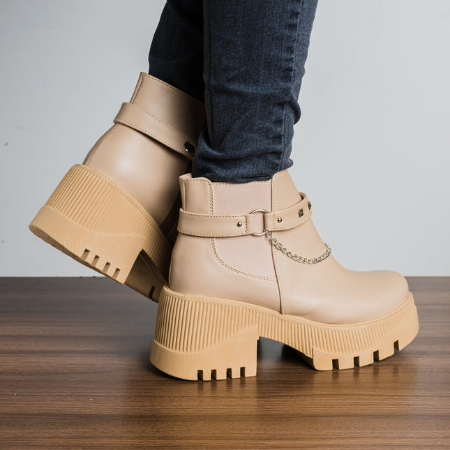 Botas Arisbeth - Beige - Tienda Nébula