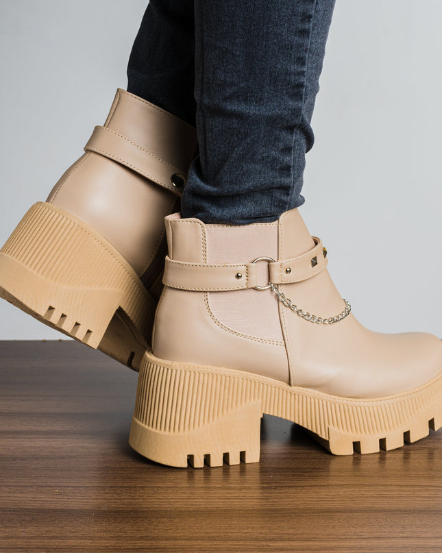 Botas Arisbeth - Beige - Tienda Nébula