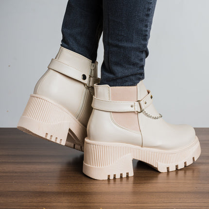 Botas Arisbeth - Nude - Tienda Nébula