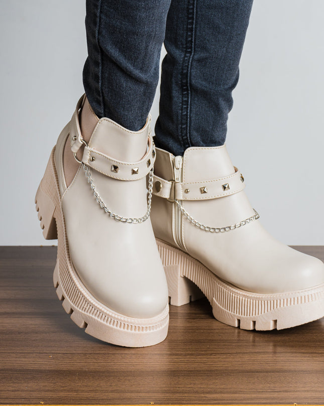 Botas Arisbeth - Nude - Tienda Nébula