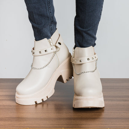 Botas Arisbeth - Nude - Tienda Nébula