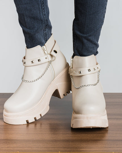 Botas Arisbeth - Nude - Tienda Nébula