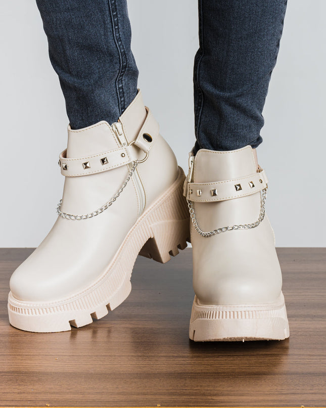Botas Arisbeth - Nude - Tienda Nébula