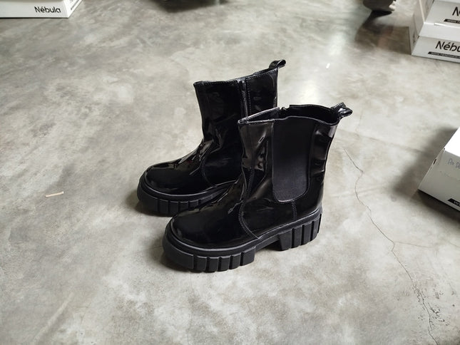 Botas Artigas - Negro Charol (Yayita) - Tienda Nébula