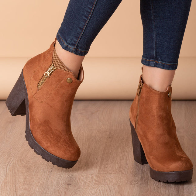 Botas Belgrado - Camel Gamuza - Tienda Nébula