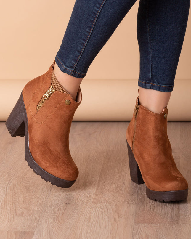 Botas Belgrado - Camel Gamuza - Tienda Nébula