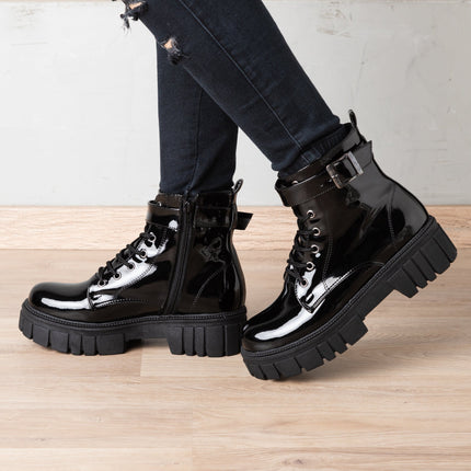 Botas Bottles - Negro Charol - Tienda Nébula
