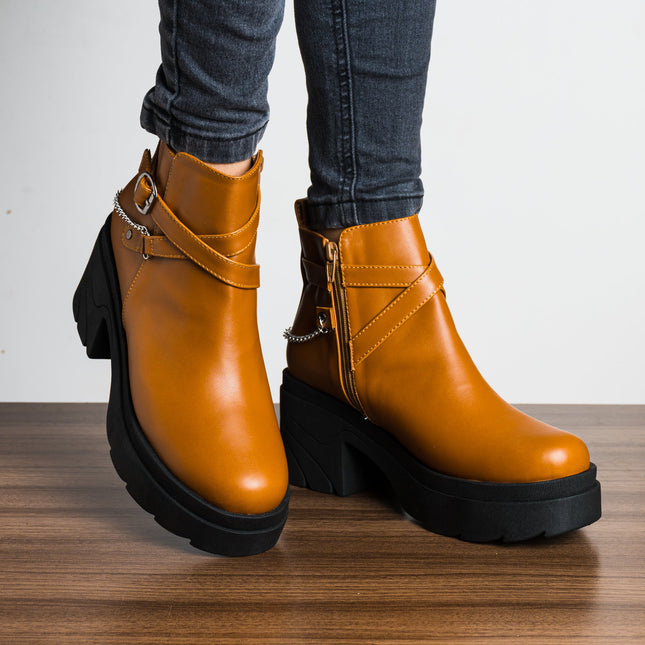 Botas Dania - Camel - Tienda Nébula