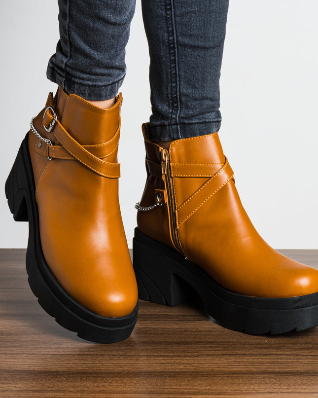 Botas Dania - Camel - Tienda Nébula