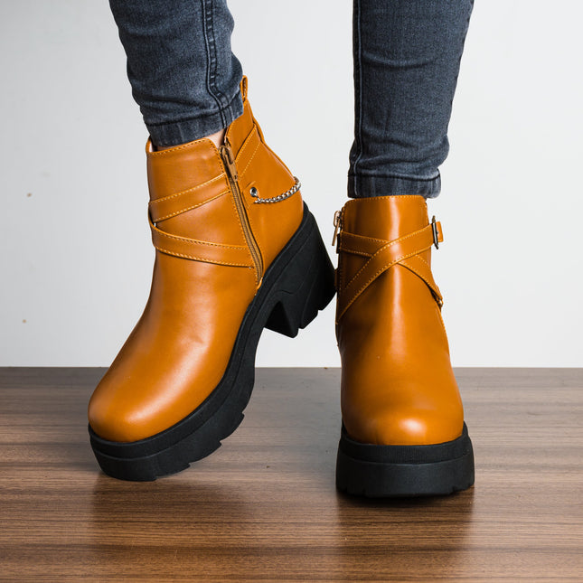 Botas Dania - Camel - Tienda Nébula
