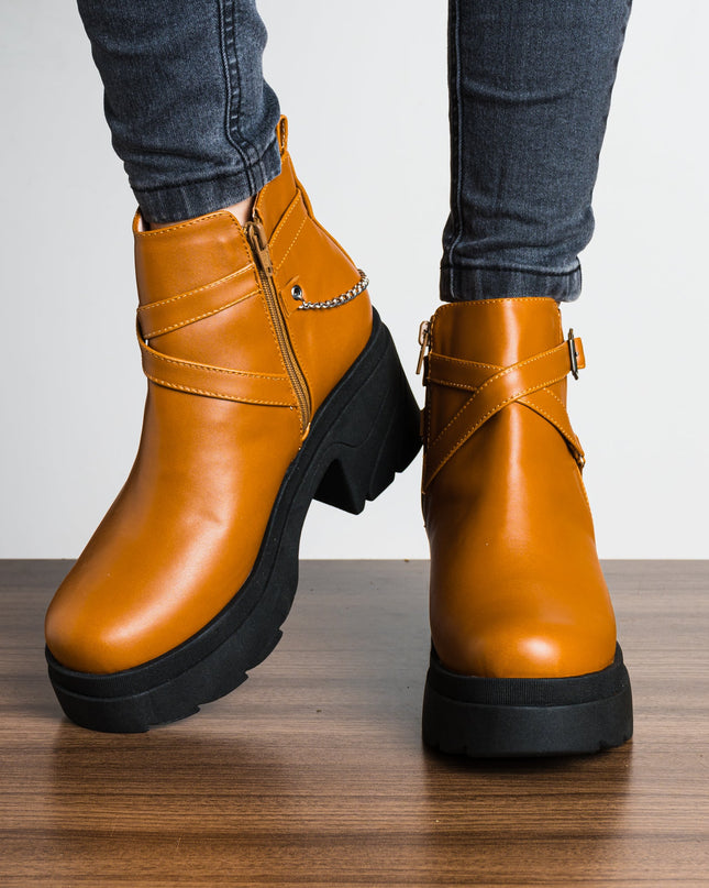 Botas Dania - Camel - Tienda Nébula