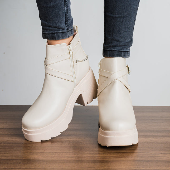 Botas Dania - Nude - Tienda Nébula