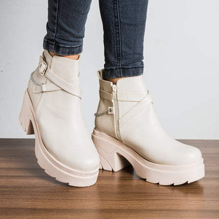 Botas Dania - Nude - Tienda Nébula
