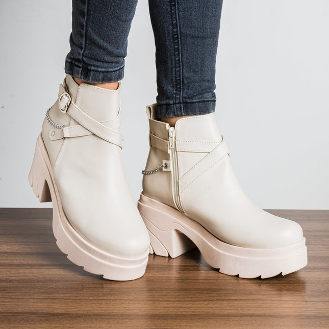Botas Dania - Nude - Tienda Nébula