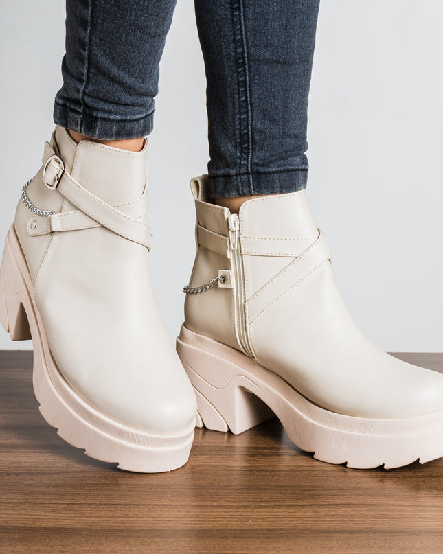 Botas Dania - Nude - Tienda Nébula