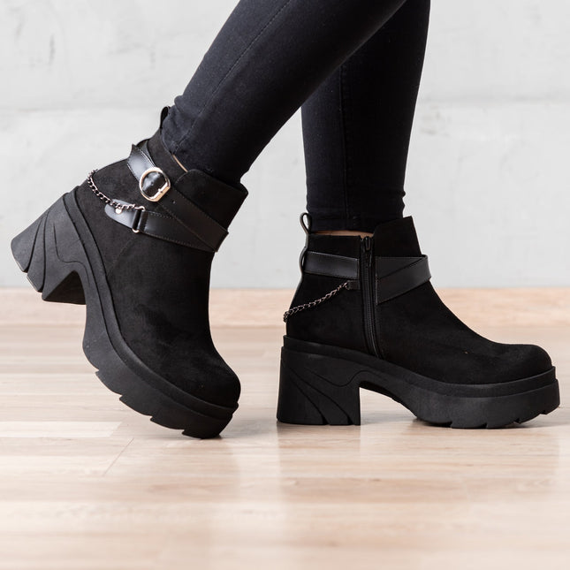 Botas Dimryt - Negro Gamuza - Tienda Nébula