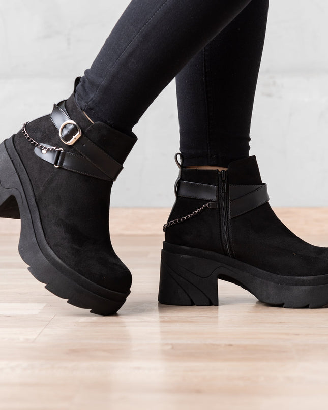 Botas Dimryt - Negro Gamuza - Tienda Nébula