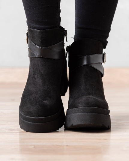 Botas Dimryt - Negro Gamuza - Tienda Nébula
