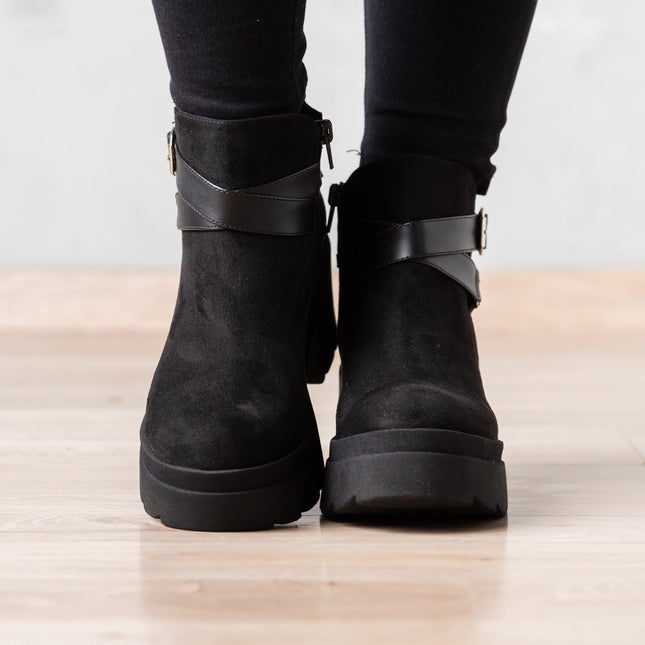 Botas Dimryt - Negro Gamuza - Tienda Nébula