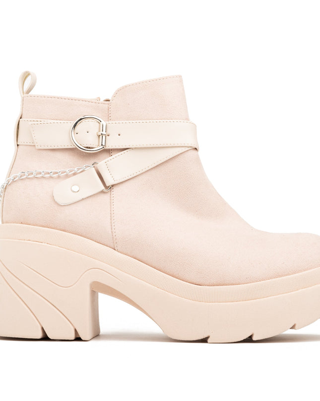 Botas Dimryt - Nude Gamuza - Tienda Nébula