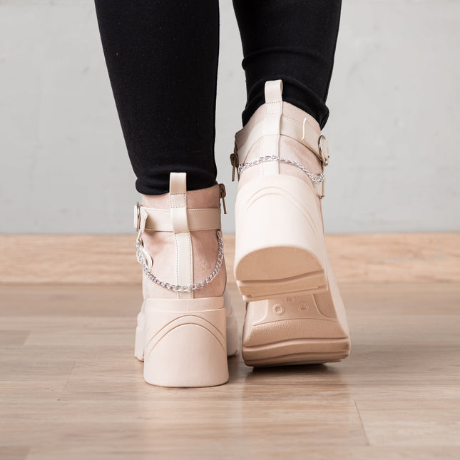 Botas Dimryt - Nude Gamuza - Tienda Nébula