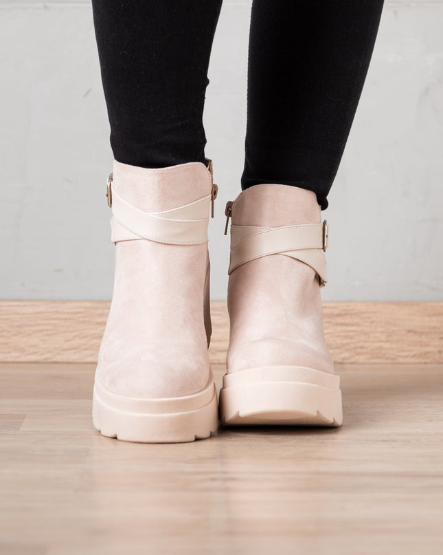 Botas Dimryt - Nude Gamuza - Tienda Nébula
