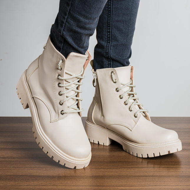 Botas Edna - Nude - Tienda Nébula