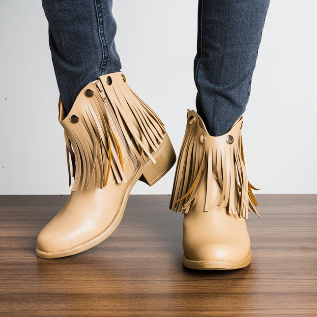 Botas Ekaterina - Beige - Tienda Nébula
