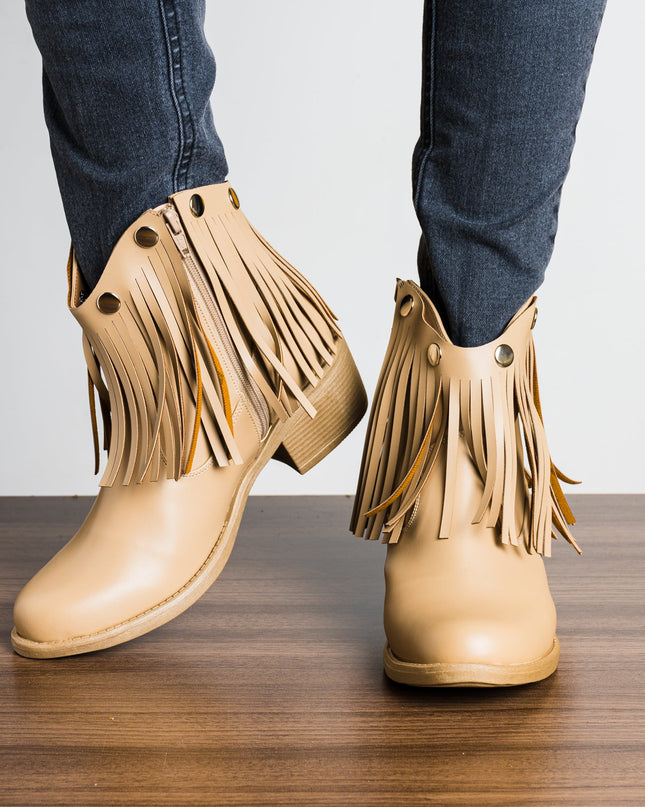 Botas Ekaterina - Beige - Tienda Nébula