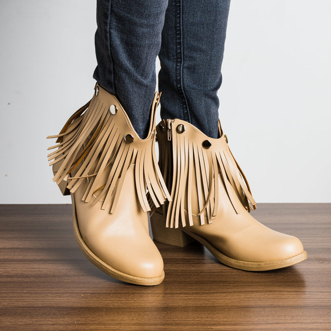 Botas Ekaterina - Beige - Tienda Nébula
